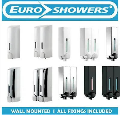 £16.95 • Buy TALL, MINI CHIC Or SMART Wall Mounted Soap Shower Gel Shampoo Dispenser Pump
