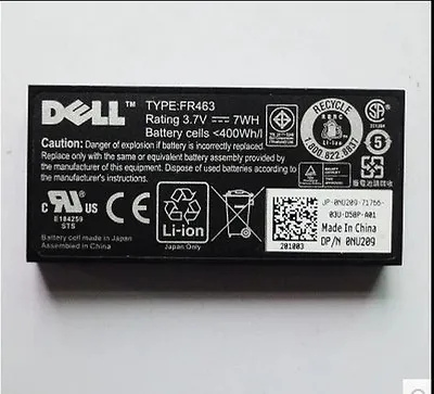 $18.88 • Buy Battery Dell Poweredge Perc 5i 6i FR463 P9110 NU209 U8735 XJ547 3.7V 7Wh +Cable 