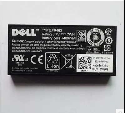 Battery Dell Poweredge Perc 5i 6i FR463 P9110 NU209 U8735 XJ547 3.7V 7Wh +Cable  • $18.88