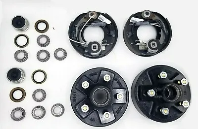 Full Electric Brake Kit For 2000# Snowmobile Trailer Axle! 7  Drums 5 Lug • $175.99