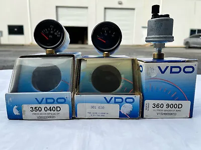 Vdo Fuel-oil-pressure Gauges & Oil Pressure Sending Unit • $179.95