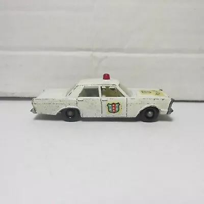 Old Diecast Lesney Matchbox No. 55 Ford Galaxie Police Car 1966 Made In England • $3.25