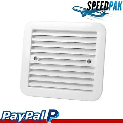 RV Fridge Vent With Fan Silent Trailer Caravan Side Air Ventilation Exhaust Fan • $46.41