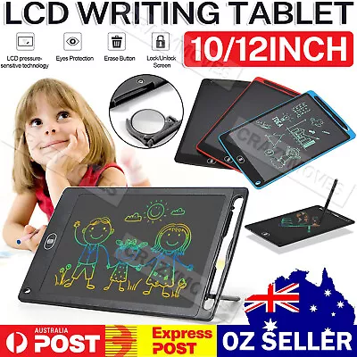 8.5 /10 / 12  LCD Writing Tablet Drawing Board Colorful Handwriting Pad VIC • $8.64