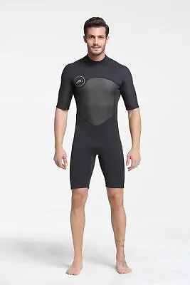 Mens 2mm Shorty Wetsuit Full Body Diving For Diving Snorkeling Surfing Swimming • $44.99