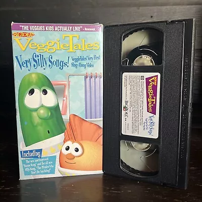 VeggieTales Very Silly Songs Sing Along VHS Video Tape “Very  First Sing Along “ • $12