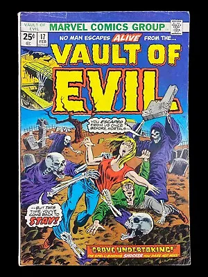 Marvel Comics Vault Of Evil Grave Undertaking Vol. 1 #17 February 1975 • $19.99