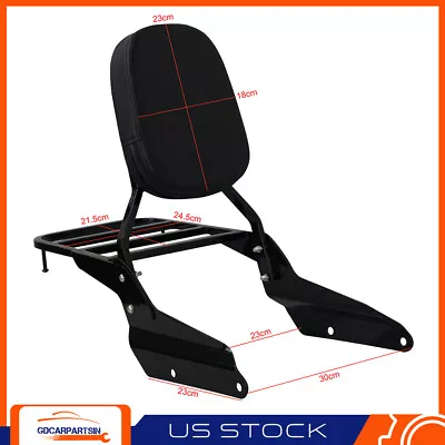 Backrest Sissy Bar W/ Luggage Rack For Honda Magna VF750 94-03 VF250 95-06 New • $83.99