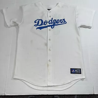 Manny Ramirez Los Angeles Dodgers Jersey Baseball Majestic White Youth XL Stains • $12.50