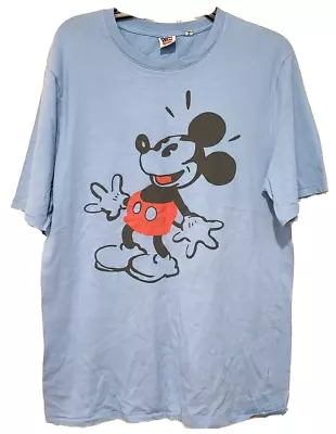 Vintage Mickey Mouse Single Stitched T-Shirt By Junk Food Men’s Size M • $20.99