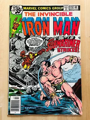 IRON MAN #120 : 1979 MARVEL : DEMON In A BOTTLE Part 1 ; 1st JUSTIN HAMMER • $7.50