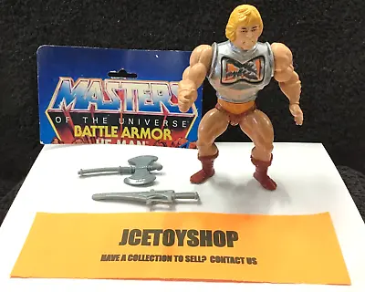 1984 Vintage Mattel Masters Of The Universe Motu Battle Armor He Man Complete • $29.99