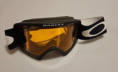 Oakley E Frame Goggles Orange Lens Black Persimmon Snow Ski Unisex Adult  • $49