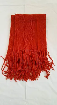 Single Pattern Scarf With Skinny Thread Fringe Assorted Colors • $14.95