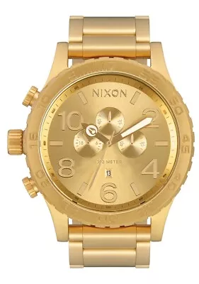 Nixon A08350200 51-30 Chrono Men's Watch - Gold • $175