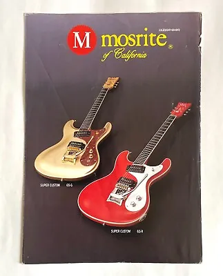 Mosrite Electric Guitar & Bass Japan Ad Catalog Flyer Ventures Z23 • $25