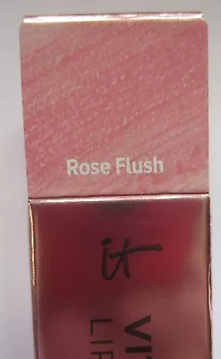 IT COSMETICS Vitality Lip Flush ROSE FLUSH 4-In-1 Lipstick/ Balm/ Gloss/Stain • $38.99