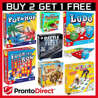 Classic Traditional Family Board Games Kids Childrens Indoor Gift Toys Pop N Hop • £8.99