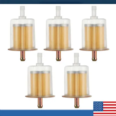 5pc 3/8  Fuel Filters Industrial High Performance Inline Gas Fuel Line Universal • $11.49