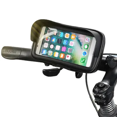 360° Rotation Phone Holder Motorcycle Bike Handlebar Mount Bag Case Waterproof • $17.05