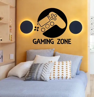 £7.50 • Buy Gaming Zone Controller Wall Sticker Kids Bedroom Decal Decor Ps/xb(GM DOT)
