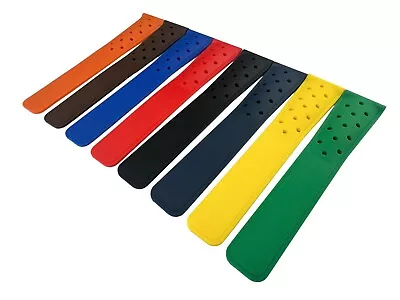 22mm Black/Blue/Red/Orange/Green/Yellow/Brown Strap Band Fits TAG Heuer F1 Watch • £32.50