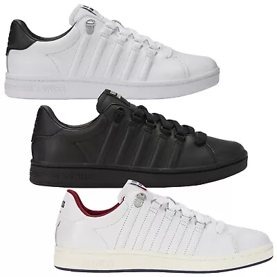 2024 K-Swiss Mens Lozan II Trainers Sport Tennis Sneakers School Lace Up Retro • £64.95