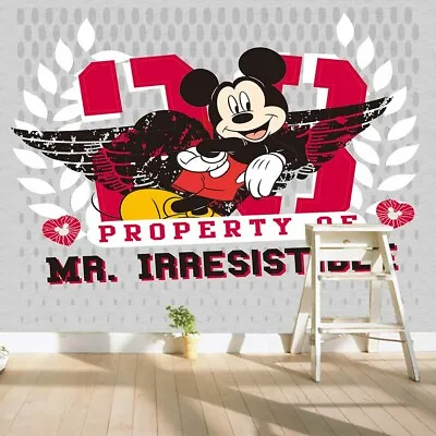 Black Mickey Mouse 3D Full Wall Mural Photo Wallpaper Printing Home Kids Decor • $20.92