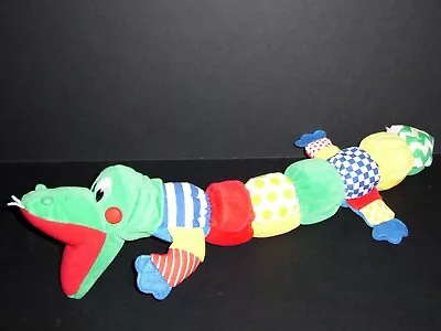 VTG KIDS II Alligator  Crinkle Rattle Multi Color Squeak 1996 Baby Toy 21  • $22.95