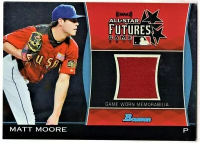 Matt Moore - 2011 Bowman All-star Futures Game Jersey Relic Rc • $1.99