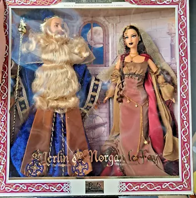 2000 Mattel Barbie & Ken Merlin & Morgan Le Fay Doll Set NRFB • $116