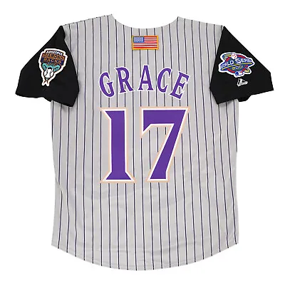 Mark Grace 2001 Arizona Diamondbacks Grey Road World Series Men's Jersey • $149.99