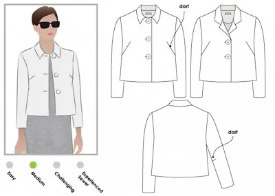 £20.99 • Buy Style Arc Ladies Sewing Pattern Harriet Jacket (MLJW025S-M)