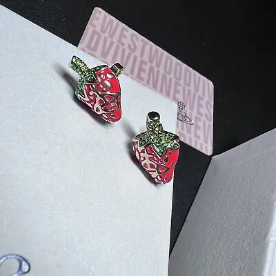 New Vivienne Westwood Nana Strawberry Earrings Studs • $65.88