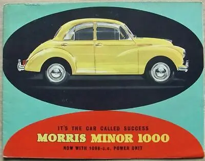 MORRIS MINOR 1000 SALOON & TRAVELLER Car Sales Brochure C1963 #H&E 6307 • $37.29
