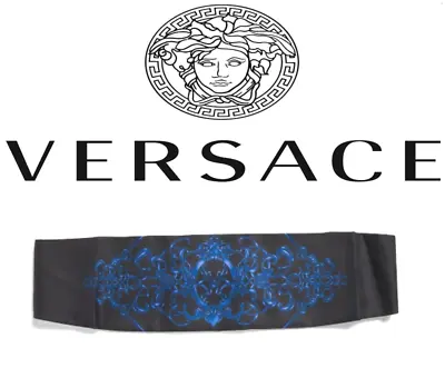 VERSACE Luxury Silk Chain / Medusa Head Print Cummerbund / Tuxedo Belt Up To 42  • $249.99