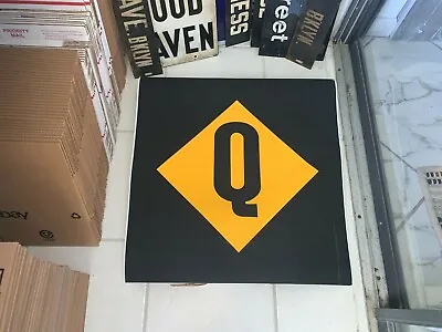 24x25 Vintage Q Line Ny Urban Collectible Ny Nyc Subway Roll Sign Route Wall Art • $249.95