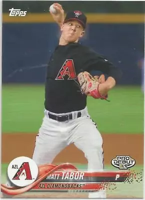 Matt Tabor Arizona Diamondbacks 2018 Topps Pro Debut Minor League Baseball • $1.25