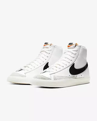 Nike Women's Blazer Mid '77 White/ Black CZ1055-100 Fashion Shoes • $80.33