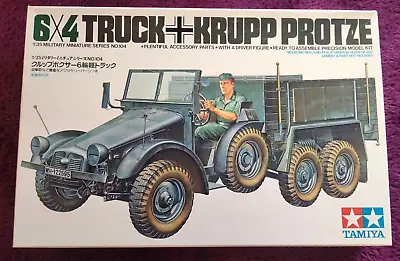 Tamiya 1:35 Krupp Protze 6X4 Truck Model Kit #35104 *SEALED IN BAGS* • £21.99