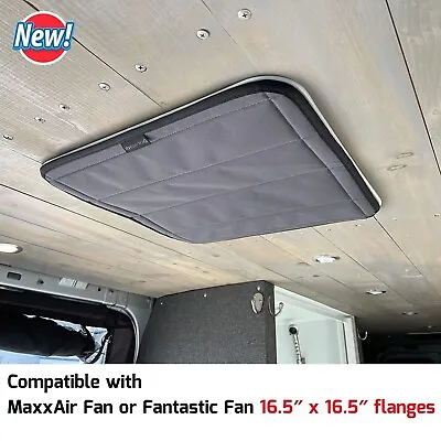 Magnetic Insulated Roof Vent Sun Cover Light Block For MaxxAir/ Fantastic RV Fan • $74