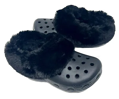 Crocs Mammoth Lined Clog Women's Size 9 Black NEW • $145.99
