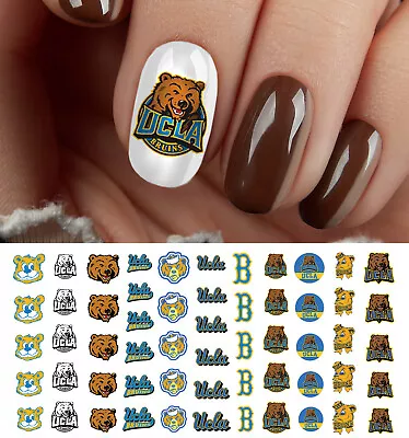 UCLA Bruins College Sports Team Nail Art Decals - Salon Quality! • $4.99