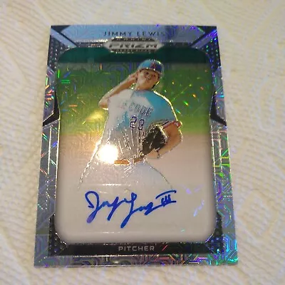 Jimmy Lewis 2019 Prizm Draft Picks AUTOGRAPH PRIZM #79 L.A. Dodgers ***14/49*** • $6.38