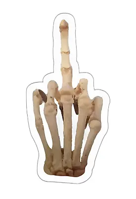 Skeleton Middle Finger Sticker • $2.90