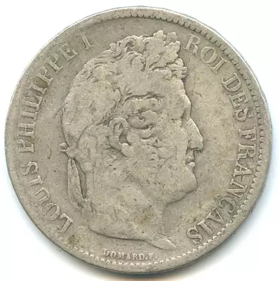 5 Silver Francs Louis Philippe I 1831 B Raised Edge N°1829 • £24.76