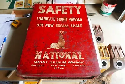 Vintage Metal Parts Cabinet National Motor Bearing Co. 22 X 16 X 4  Lot 24-7-40 • $99.99