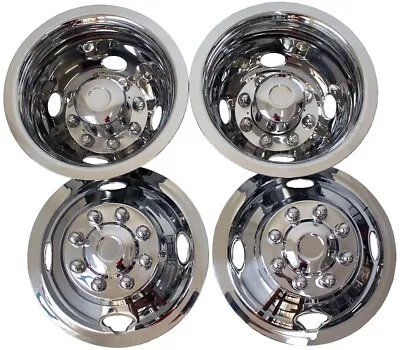 4 Ford E350/E450 Van 2008-21 Snap On 16  Dual Wheel Simulators Dually Rim Covers • $181.90