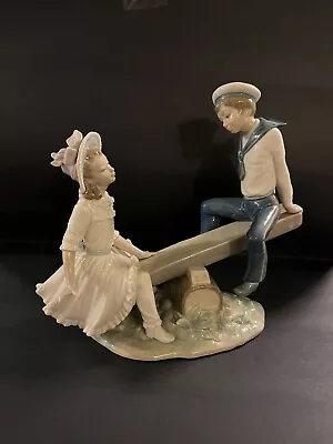 Lladro Porcelain Sailor Boy And Girl On “Seesaw” (#1255) No Original Box • $225