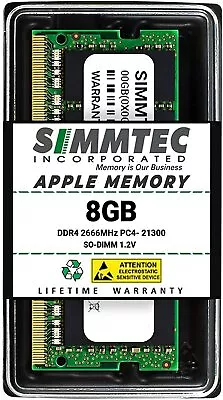 Simmtec 8GB RAM For Apple IMac 2019 & 2020 Mac Mini 2018 & 2020 | DDR4 2666MHz  • $23.99